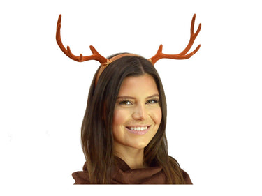 KBW Global - antler headband costume accessory. Bold and stylish headpiece perfect for Halloween, cosplay, woodland costumes, reindeer looks and themed parties. - Party Shop