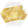 Amscan - Assiette Hexagone (8) - Golden Age 30Th - Party Shop