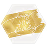Amscan - Assiette Hexagone (8) - Golden Age 40Th - Party Shop