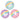 Amscan - Assiettes 7Po (8) - Anniversaire Arc-En-Ciel Magique - Party Shop