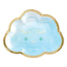 Amscan - Assiettes 7Po (8) - Forme Nuage - Bleu - Party Shop