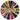 Santex - Assiettes 9Po (10) -  80'S Multicolore - Party Shop