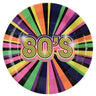 Santex - Assiettes 9Po (10) -  80'S Multicolore - Party Shop
