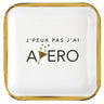 Santex - Assiettes 9Po (10) -  Apéro Blanc - Party Shop