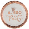 Santex - Assiettes 9Po (10) - Apéro Party Blanc et Or - Party Shop