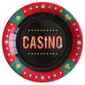 Santex - Assiettes 9Po (10) - Casino - Party Shop