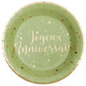 Santex - Assiettes 9Po (10) -  Joyeux Anniversaire - Party Shop