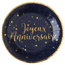 Santex - Assiettes 9Po (10) - Joyeux Anniversaire Bleu - Party Shop