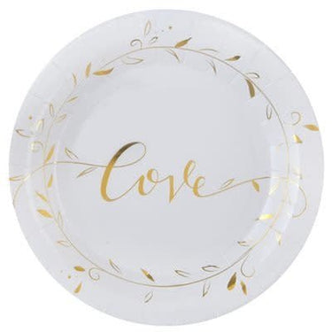Santex - Assiettes 9Po (10) - Love Or - Party Shop