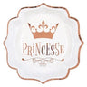 Santex - Assiettes 9Po (10) -  Princesse Rose gold - Party Shop