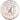 Santex - Assiettes 9Po (10) - Rose Gold 50 Ans - Party Shop