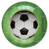 Santex - Assiettes 9Po (10) -  Soccer Verte - Party Shop