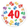 Beistle Co. - Assiettes 9Po (8) - 40 Ans - Party Shop
