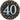 Amscan - Assiettes 9Po (8) - Célébration 40 - Party Shop