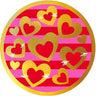 Amscan - Assiettes 9Po (8) - St Valentin Coeur Or - Party Shop