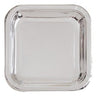 Unique - Assiettes Carré 9Po (8) - Argent - Party Shop