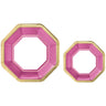 Amscan - Assiettes En Carton (10X 10.5Po 10X 7.5Po) - Rose  Or - Party Shop