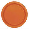 Unique - Assiettes En Carton 7Po (20Ct)  Orange - Party Shop