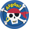Unique - Assiettes En Carton 9Po (8) - Pirate Yoho - Party Shop