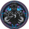 Unique - Assiettes Rondes 9Po (8) - Black Panther - Party Shop