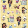 Unique - Autocollants (4) - Gabby'S Le Chat Dollhouse - Party Shop