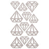 SKD PARTY - Autocollants Brillant - Diamants Argent - Party Shop