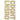 SKD PARTY - Autocollants Brillants - Lettres & Nombres Or - Party Shop