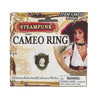 RUBIES - Bague Camé Steampunk Bronze - Party Shop