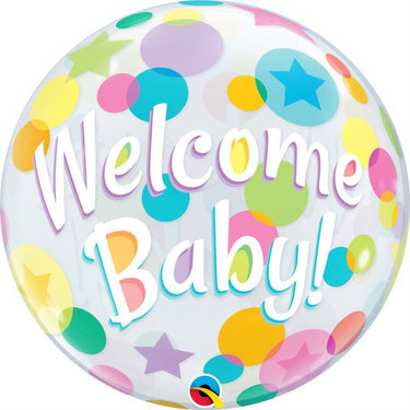 Qualatex - Ballon Bubble - Welcome Baby - Party Shop
