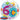 Qualatex - Ballon Bubbles 60Ans Coloré - Party Shop