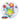 Anagram - Ballon Bubbles Doublé - Multi Étoiles - Party Shop