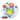 Anagram - Ballon Bubbles Doublé - Multi Étoiles - Party Shop