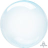 Anagram - Ballon Clearz (Transparent) Rond 18Po De Plastique - Bleu - Party Shop