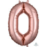 Anagram - Ballon Mylar 16" - 0 Rose Gold - Party Shop