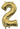 Anagram - Ballon Mylar 16" - #2 Or Blanc - Party Shop
