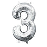 Anagram - Ballon Mylar 16" - 3 Argent - Party Shop