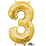 Anagram - Ballon Mylar 16" - 3 Or - Party Shop
