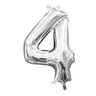 Anagram - Ballon Mylar 16" - 4 Argent - Party Shop