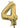 Anagram - Ballon Mylar 16" - 4 Or - Party Shop