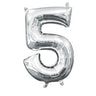 Anagram - Ballon Mylar 16" - 5 Argent - Party Shop