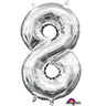 Anagram - Ballon Mylar 16" - 8 Argent - Party Shop