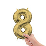 Anagram - Ballon Mylar 16" - 8 Or Blanc - Party Shop