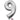 Anagram - Ballon Mylar 16" - 9 Argent - Party Shop
