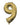 Anagram - Ballon Mylar 16" - #9 Or Blanc - Party Shop