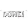 Anagram - Ballon Mylar 16" - "Done!" Argent - Party Shop