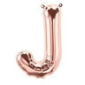 North Star Balloon - Ballon Mylar 16" - J Rose Gold - Party Shop