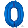 Anagram - Ballon Mylar 16" - Nombre 0 Bleu - Party Shop