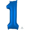 Anagram - Ballon Mylar 16" - Nombre 1 Bleu - Party Shop