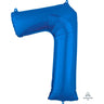 Anagram - Ballon Mylar 16" - Nombre 7 Bleu - Party Shop