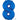Anagram - Ballon Mylar 16" - Nombre 8 Bleu - Party Shop